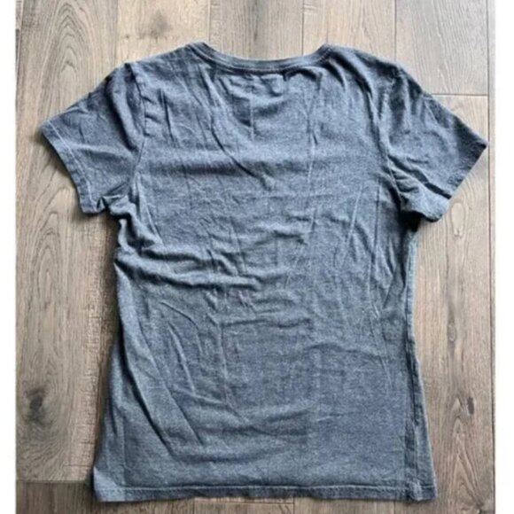 Pact Organic Cotton V-Neck T-Shirt Size XS Gray Softspun Lounge Casual Active - Picture 4 of 6
